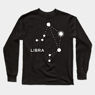 Libra Zodiac Constellation Sign Long Sleeve T-Shirt